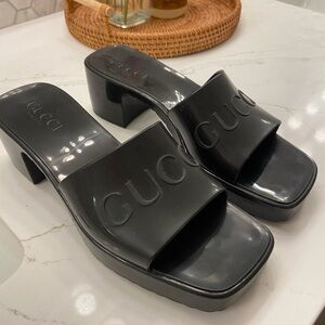 Gucci Rubber Mules size 7